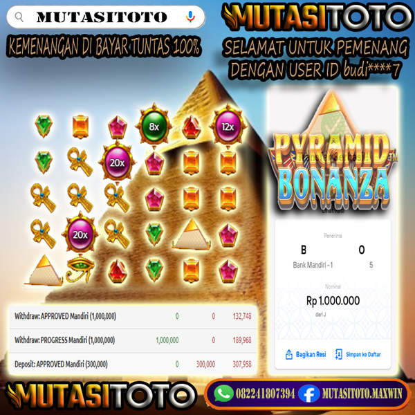 MENANG BESAR MEMBER JEPE JUTAWAN – PYRAMID BONANZA