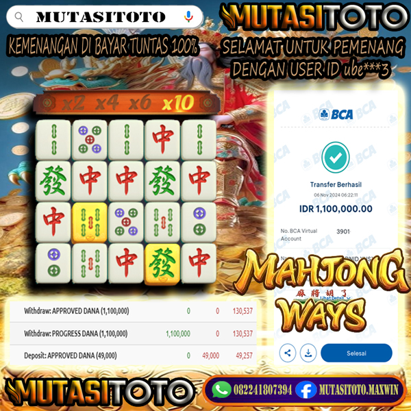 WITHDRAW MAHJONG WAYS