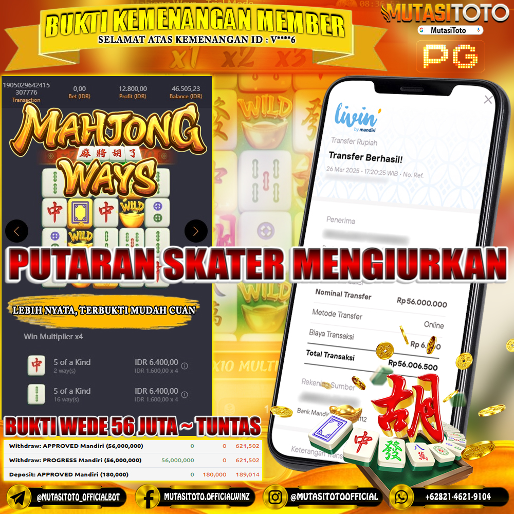 KEMENANGAN MEMBER BERMAIN DI MAHJONG WAYS PG SOFT