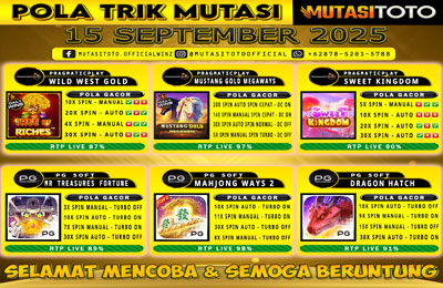 POLA GACOR TERUPDATE 15 SEPTEMBER 2025 – MUTASITOTO