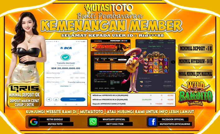 KEMENANGAN MEMBER BERMAIN DI PG SOFT WILD BANDITO