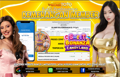 KEMENANGAN MEMBER BERMAIN SWEET BONANZA CANDYLAND
