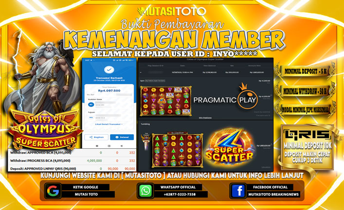 KEMENANGAN MEMBER BERMAIN GATES OF OLYMPUS SUPER SCATTER