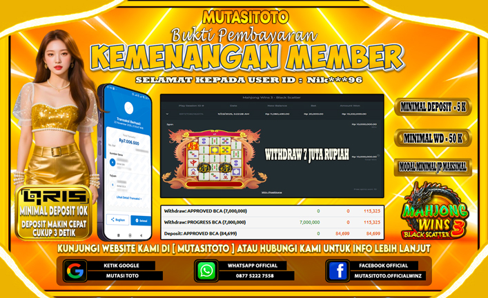 KEMENANGAN MEMBER BERMAIN DI MAHJONG WINS 3 – BLACK SCATTER