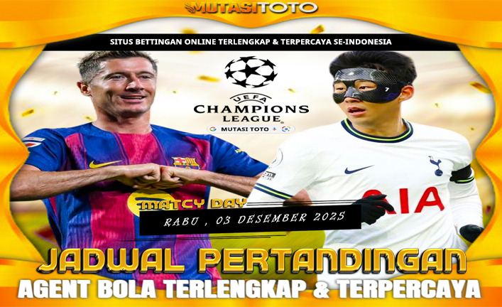 JADWAL PERTANDINGAN SEPAKBOLA – 03 DESEMBER 2025