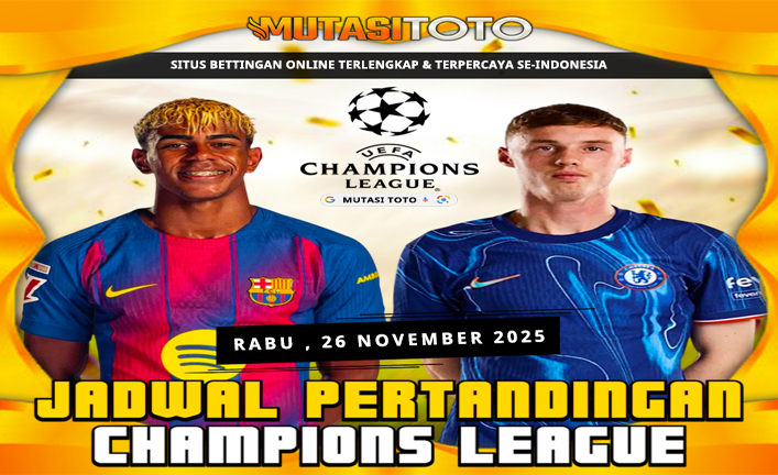 JADWAL PERTANDINGAN BOLA CHAMPIONS LEAGUE