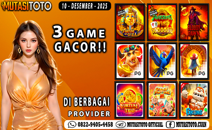 POLA GACOR TERUPDATE 10 DESEMBER 2025 – MUTASITOTO
